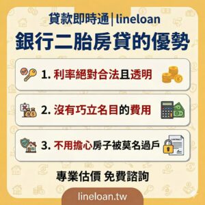 銀行二胎房貸的優勢
